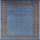Ahgly Company Indoor Square Mid-Century Modern Area Rugs, 4' Square