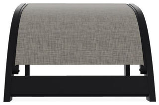 Adirondack Sling Outdoor Ottoman, Storm/Black