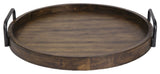 Uttermost 18749 Reine 4 Inch x 24 Inch Round Wood Decorative Tray - Acacia Wood