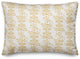 Yellow Floral Crest 20x14 Spun Poly Pillow