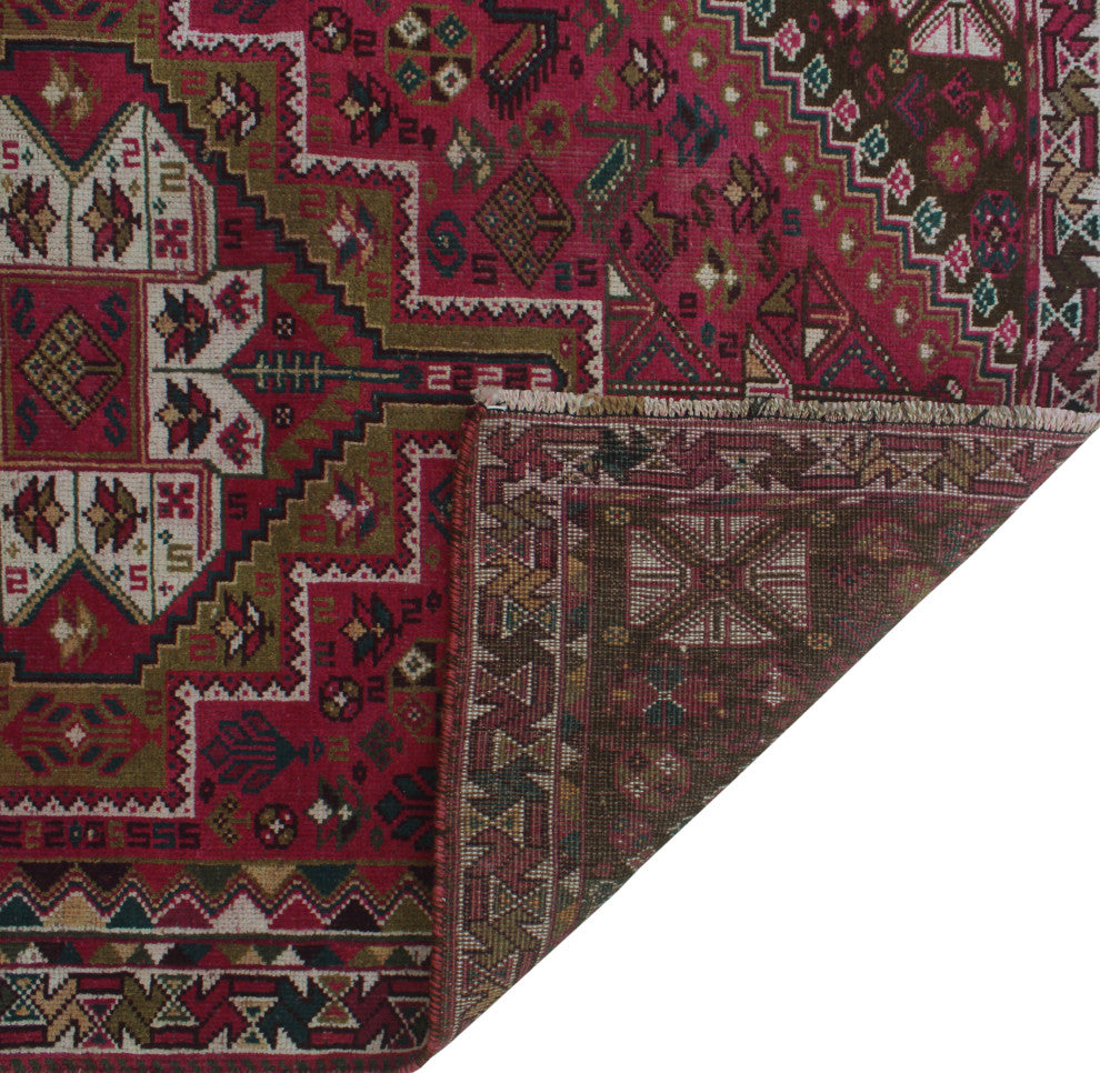 Fine Vintage Distressed Osei Pink Rug