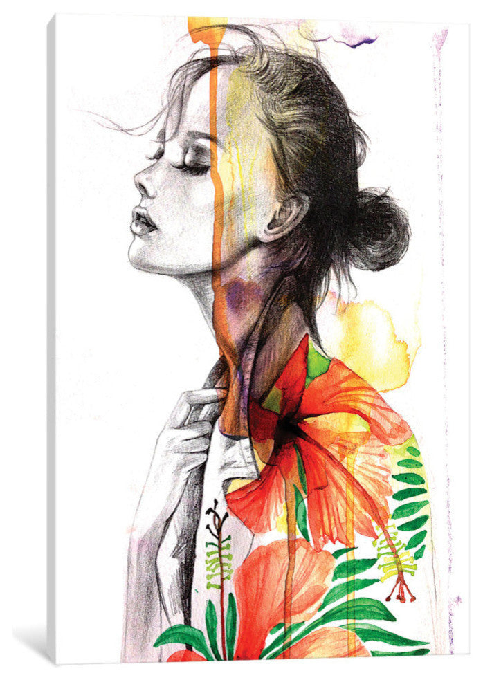 "In The Moment" by Rongrong DeVoe, 26x18x1.5