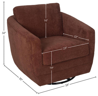 Baltimo Swivel Glider, Deep Rust