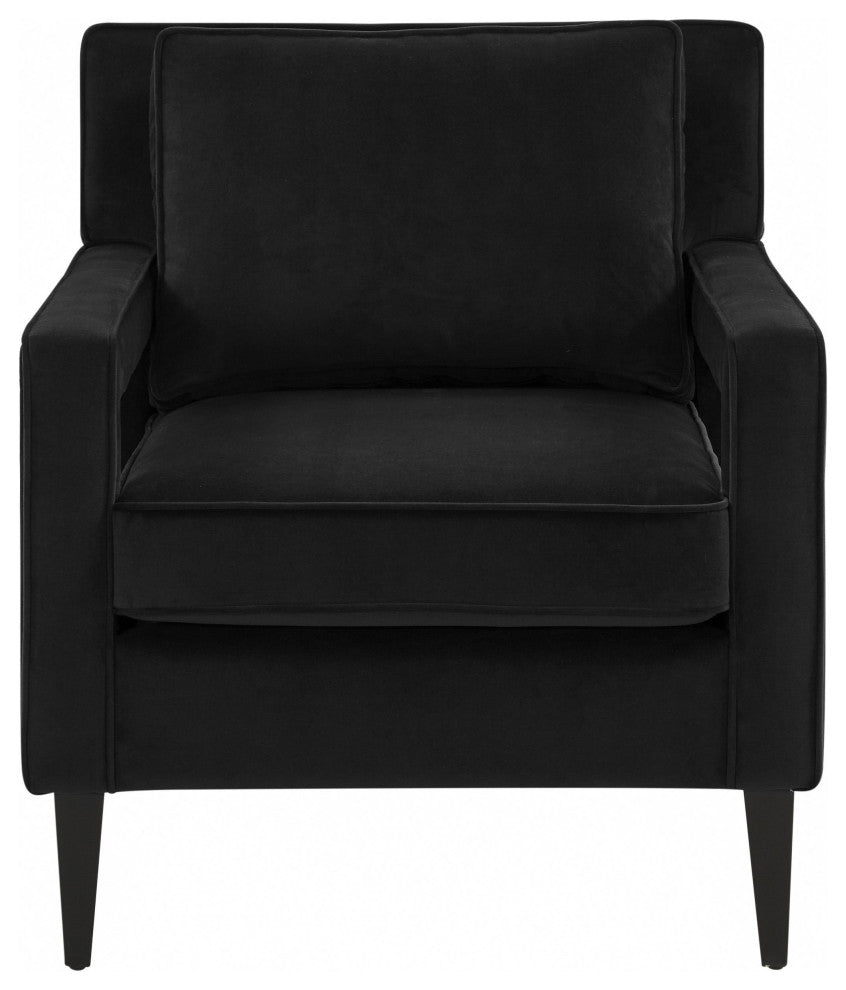 Luna Onyx Black Accent Chair