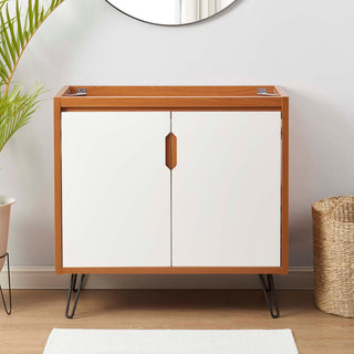 Energize 36" Bathroom Vanity Cabinet, Cherry White
