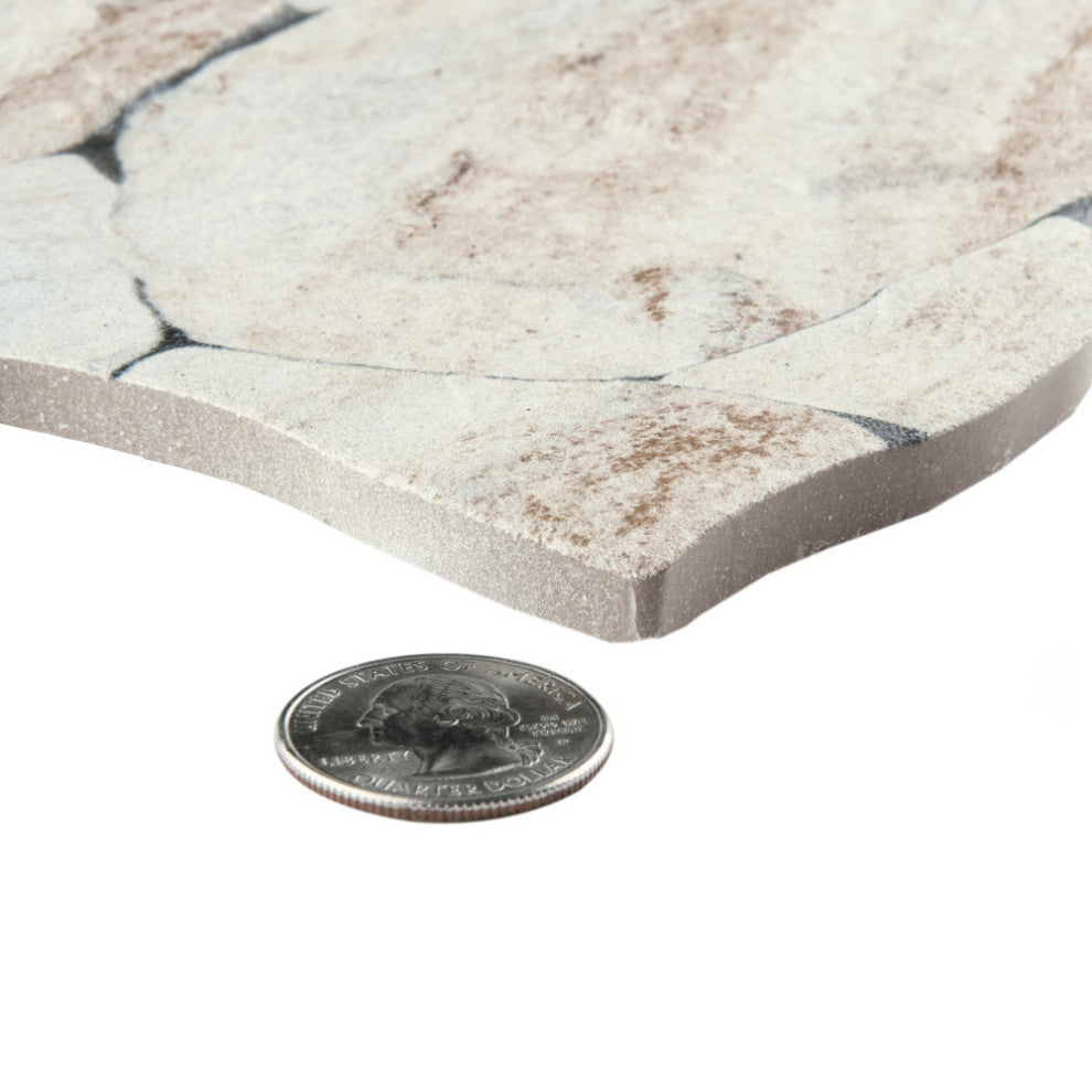 Caldera Roques Sand Porcelain Floor and Wall Tile