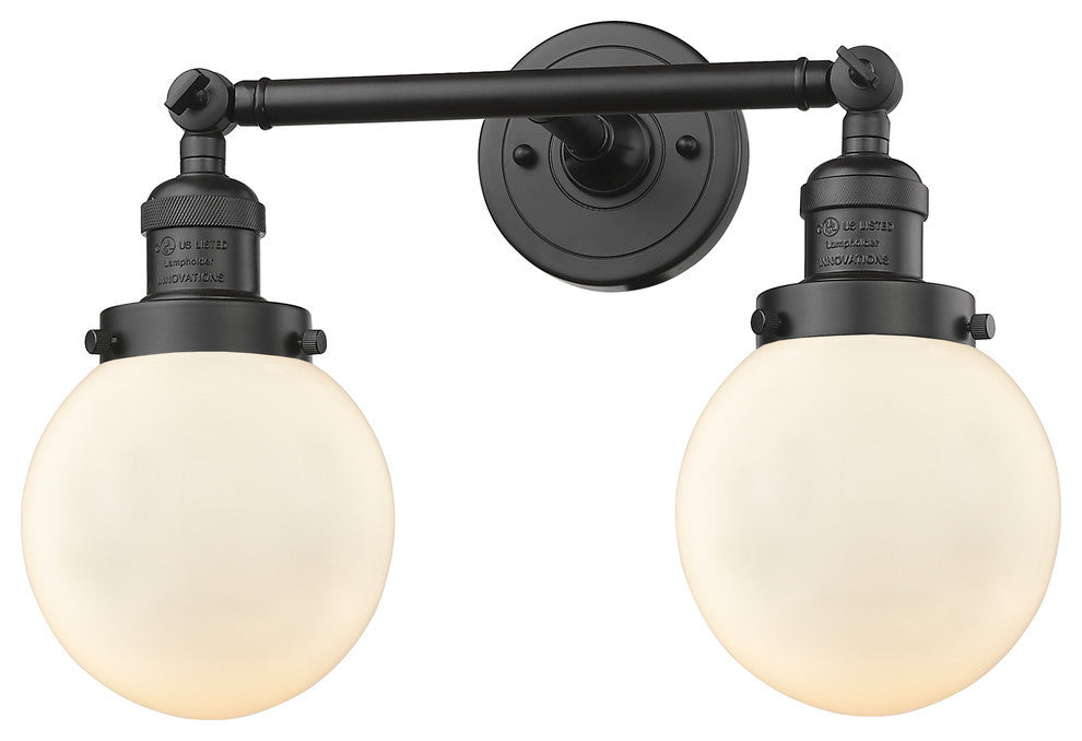 Innovations Lighting 208-Ob-G201-6-Led 2 Light Dimmable Led 17" Vanity Light