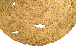 Molten Disc Wall Art, Gold Leaf, Large