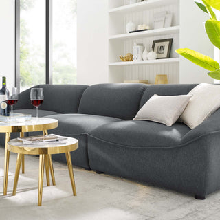 Sofa, Fabric, Dark Gray, Modern, Living Lounge Room Hotel Lobby Hospitality