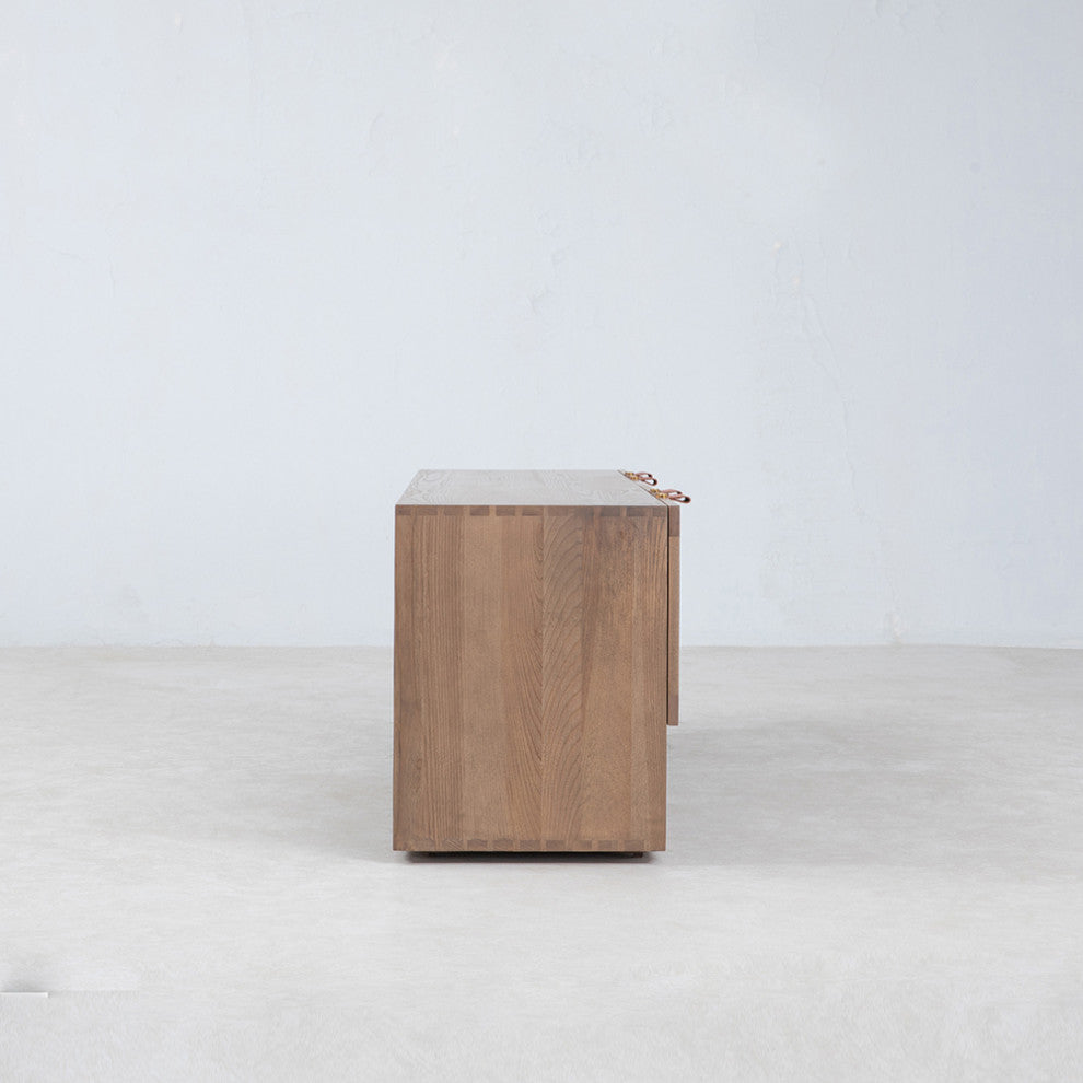 Cantor 67" Media Cabinet, Finish: Fawn, Umber