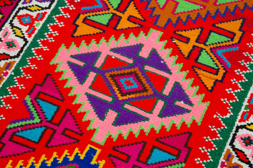 Rug N Carpet - Handmade Oriental 2' 8" x 12' 2" Tribal Runner Rug