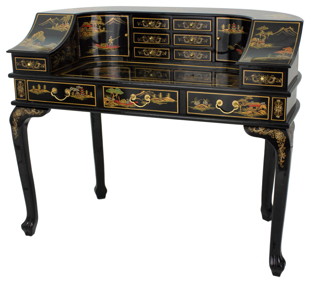Black Lacquer Desk, Landscape Design