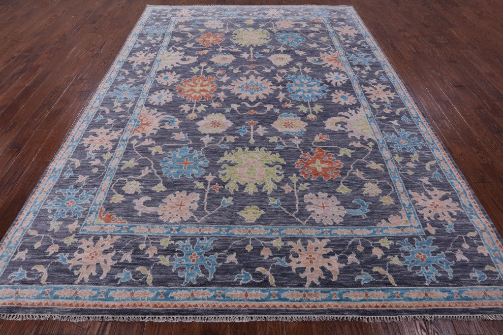 Handmade Turkish Oushak Wool Rug 9' 0" X 12' 0" - Q13359