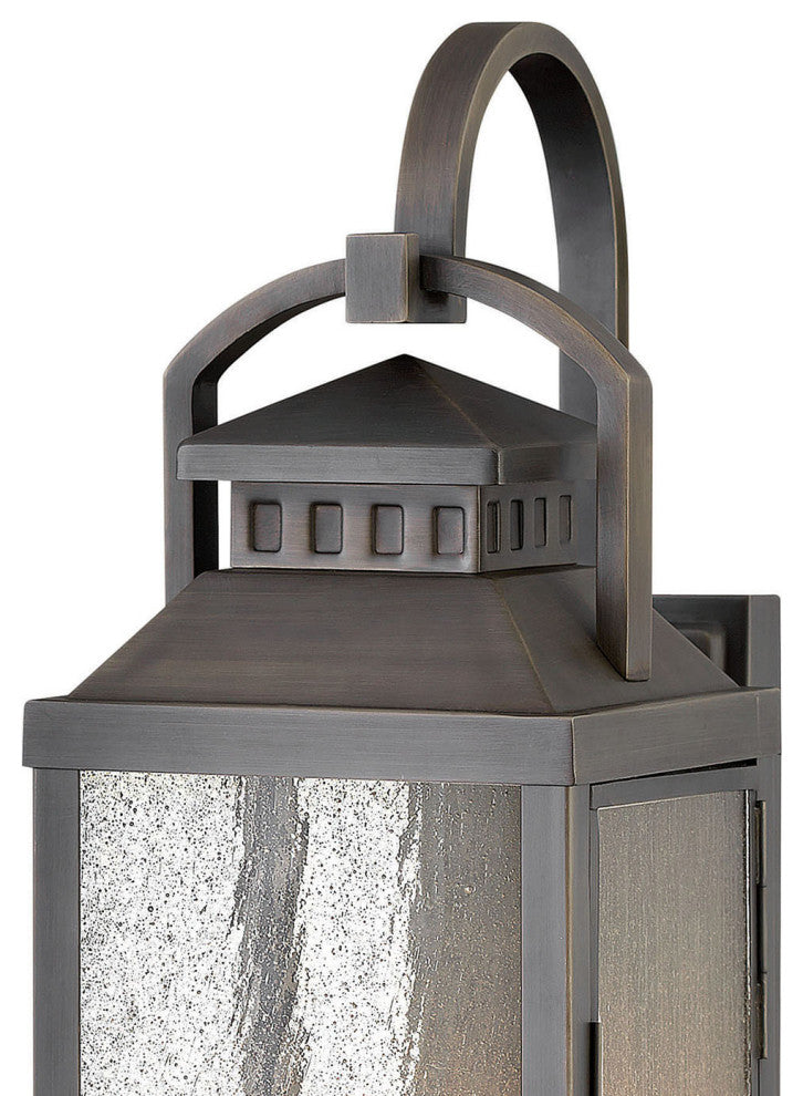 Hinkley Revere Large Wall Mount Lantern, Blackened Brass