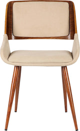 Panda Mid-Century Dining Chair, Walnut, Brown