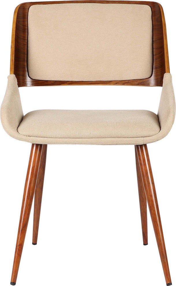 Panda Mid-Century Dining Chair, Walnut, Brown