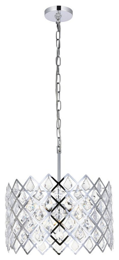 Elegant Lighting Lyla 3-Light Pendant Chrome