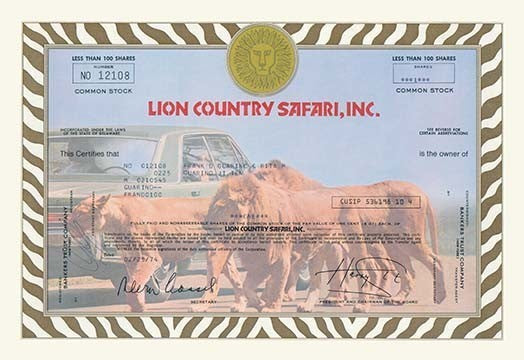 Lion Country Safari, Inc.- Canvas Poster 20" x 30"