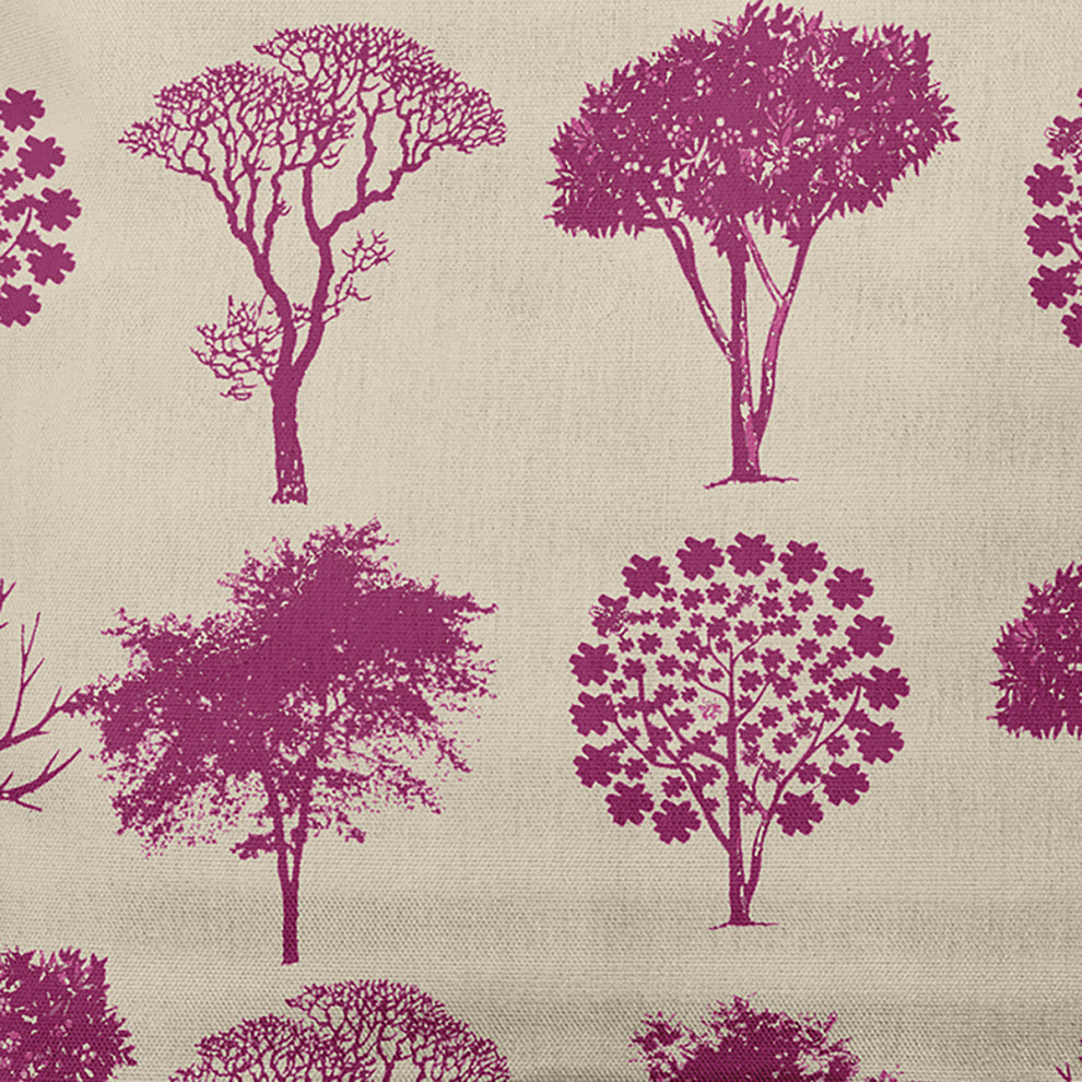 20" x 20" Field of Trees Decorative Throw Pillow, Dusty Rose