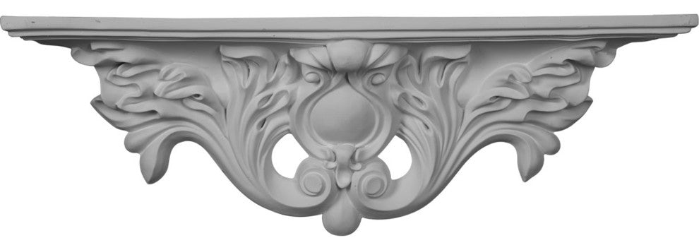 23 7/8"W x 4 3/8"D x 7 7/8"H Acanthus Shelf