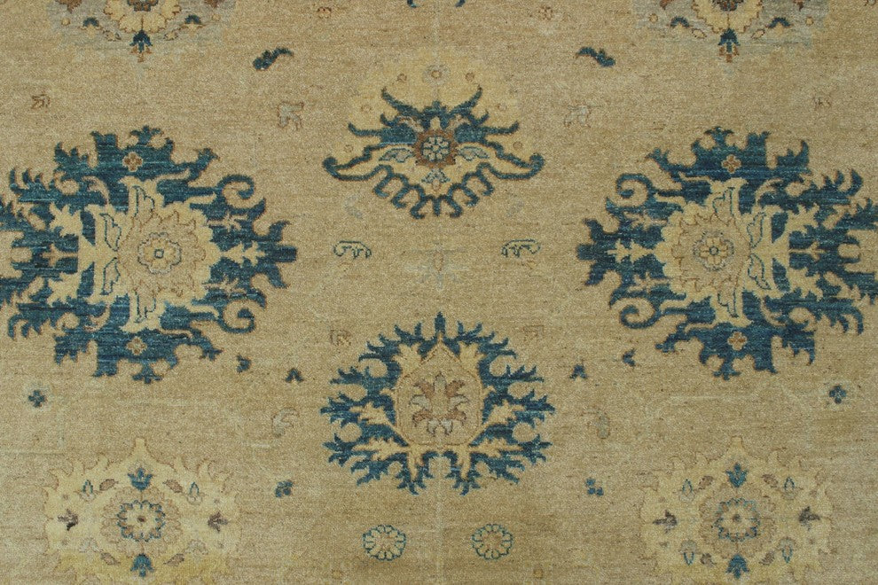Yousafi Fine Chobi Zenobia Beige Rug 9''3"x11''9"