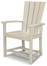 Polywood Quattro Adirondack Dining Chair, Sand