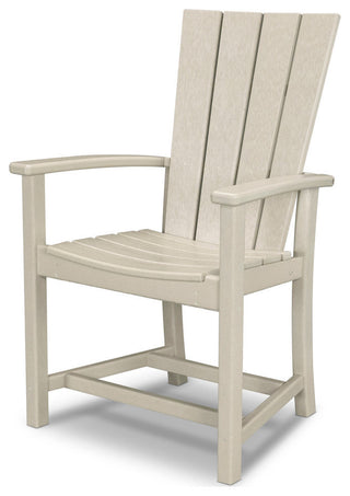 Polywood Quattro Adirondack Dining Chair, Sand