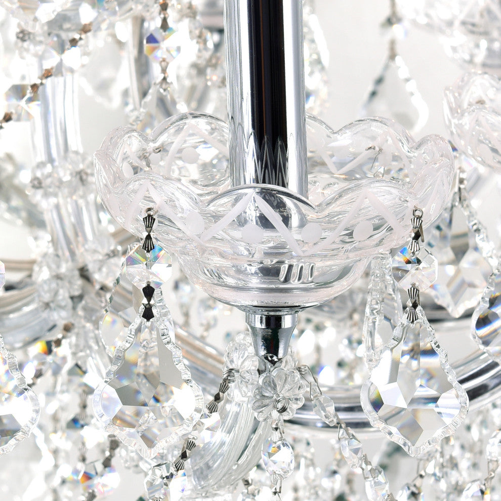 Maria Theresa 19 Light Up Chandelier With Chrome Finish