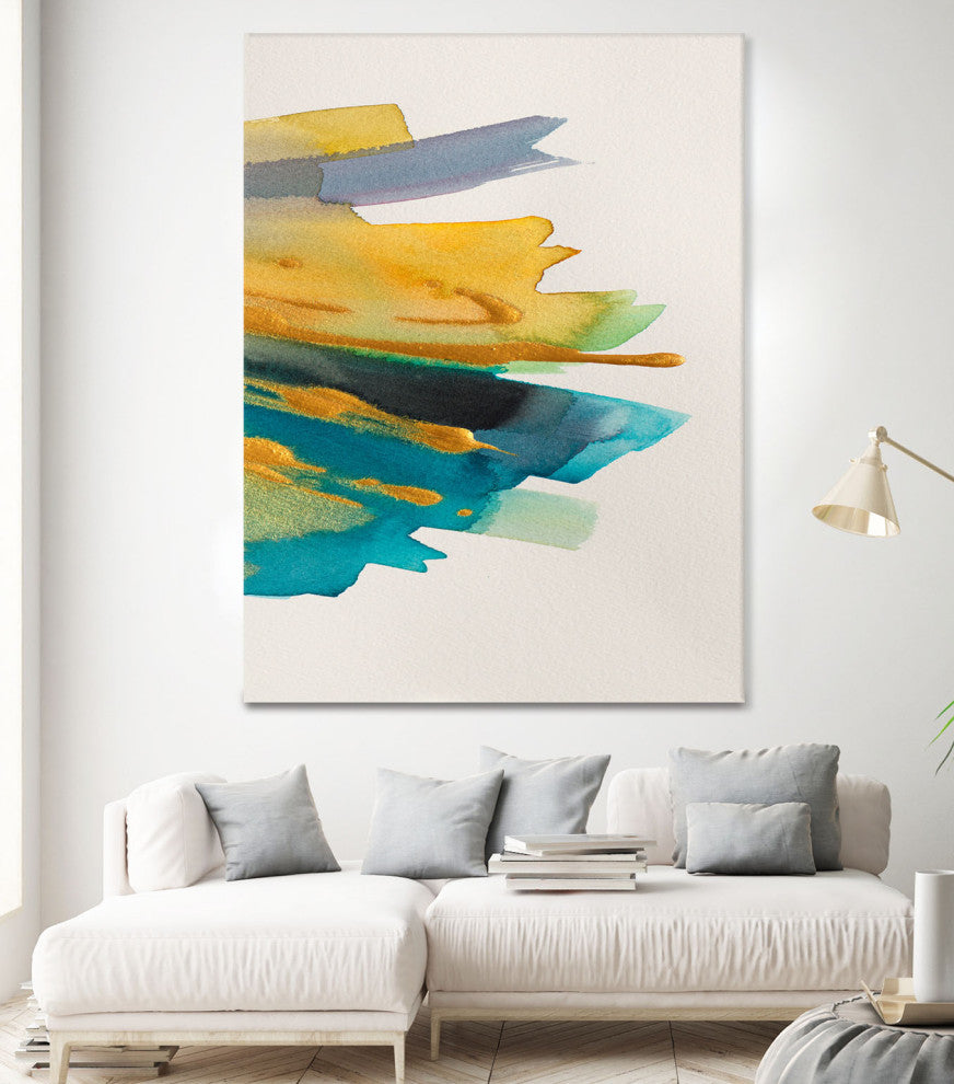 Amber Gold Vertical II - 72 x 54 by Lanie Loreth