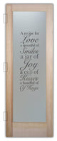Pantry Door - Recipe for Love - Douglas Fir (stain grade) - 24" x 80" -...