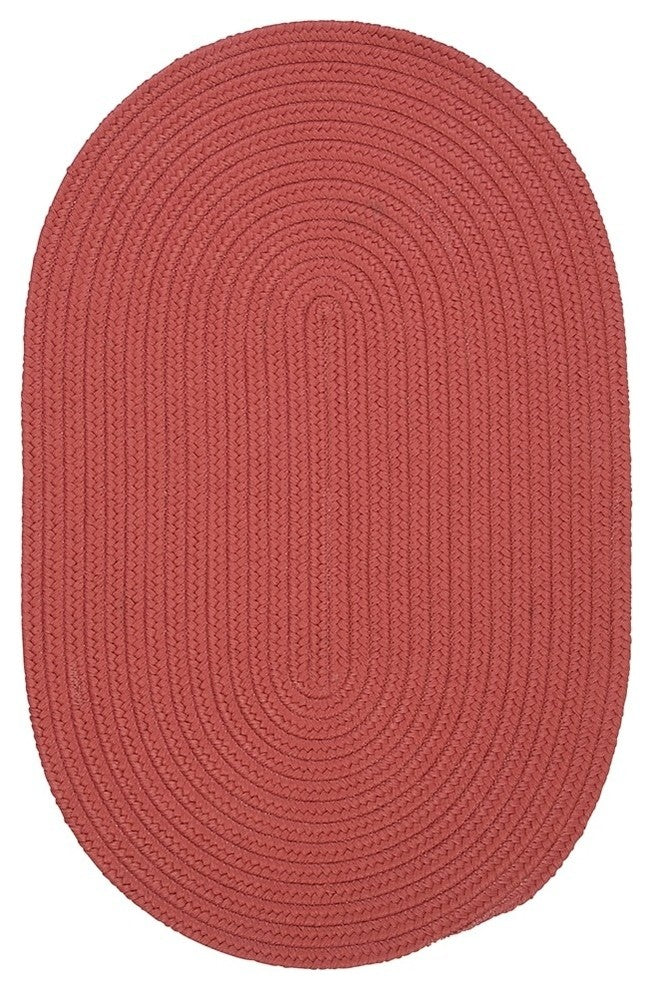 Colonial Mills Boca Raton BR78 Terracotta Indoor/Outdoor Area Rug, Oval 2'x12'