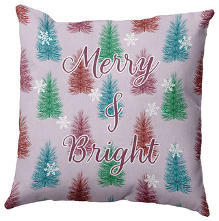 Merry and Bright Accent Pillow, Light Purple, 20"x20"