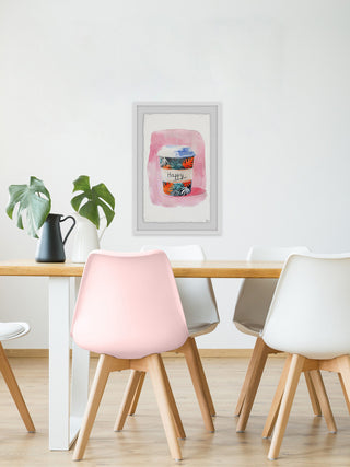 "Nothing but Happy" Framed Painting Print, 12"x18"