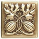 Autumn Squash Knobs, Antique-Style Brass