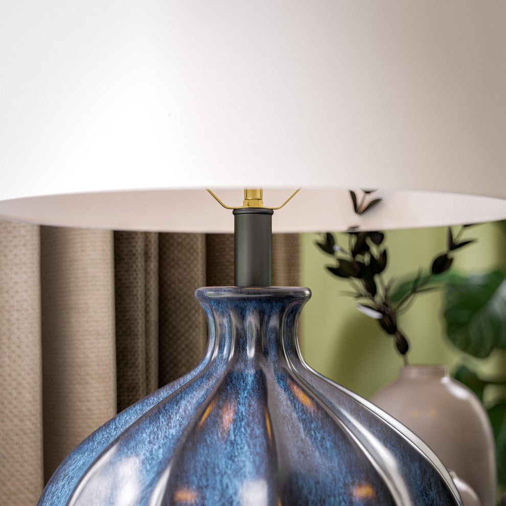 Kenroy 35306NAVY 1-Light Accent Lamp, Coco