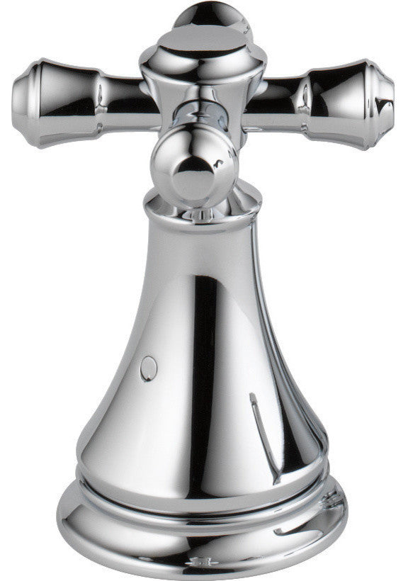 Delta Cassidy Tub Cross Handles, Set of 2, Polished Chrome