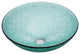 Eden Bath EB_GS56 Green Drops Round Tempered Glass Vessel Sink