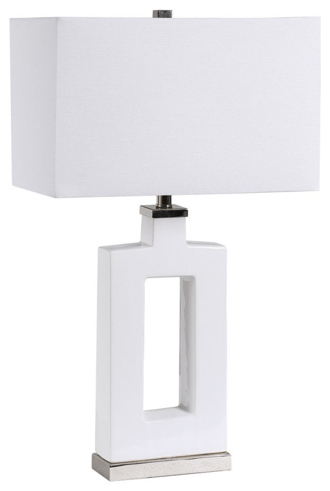Uttermost Entry Modern White Table Lamp 28426-1