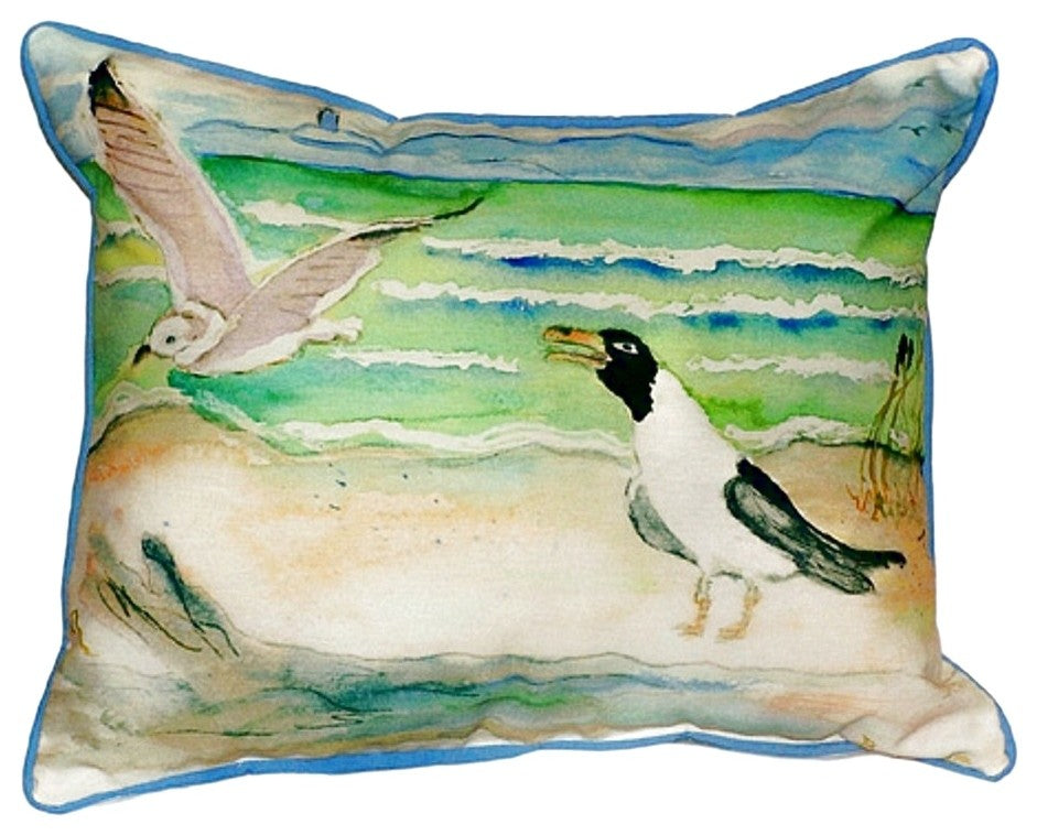 Seagulls Extra Large Zippered Pillow 20x24