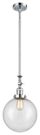 X-Large Beacon 1-Light Mini Pendant, Polished Chrome, Seedy