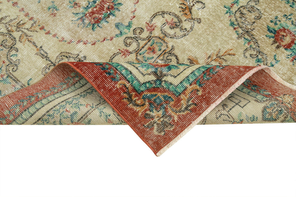 Rug N Carpet - Handwoven Turkish 3' 10" x 7' 1" Contemporary Small Area Rug