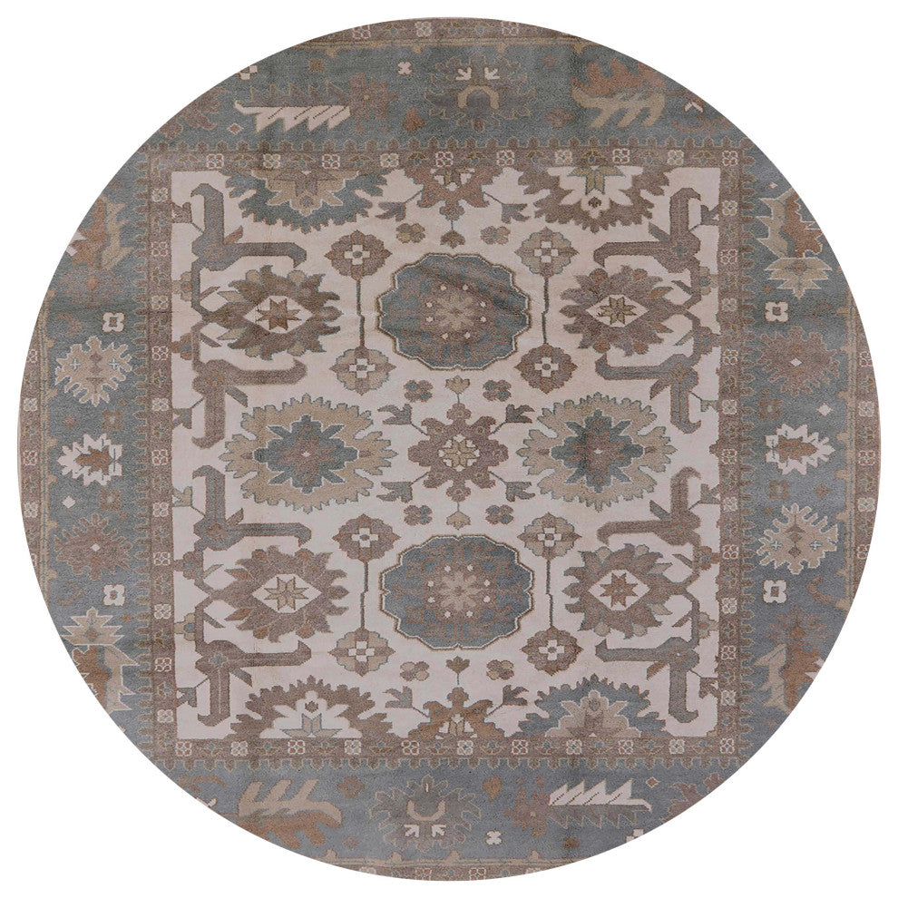 Ahgly Company Indoor Round Mid-Century Modern Area Rugs, 5' Round