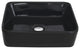 STYLISH 18" White Rectangular Ceramic Vessel Bathroom Sink Black