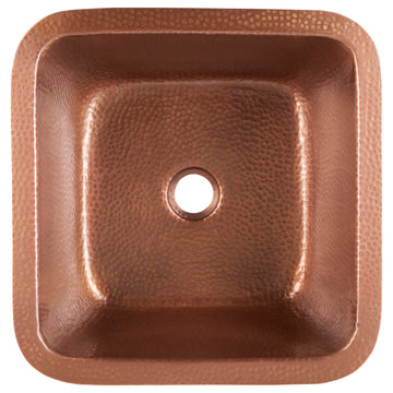 Thompson Traders 1SAC Tamayo 15-3/8" Undermount Hammered Copper - Antique