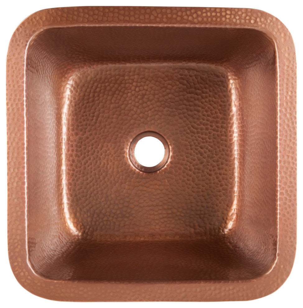 Thompson Traders 1SAC Tamayo 15-3/8" Undermount Hammered Copper - Antique