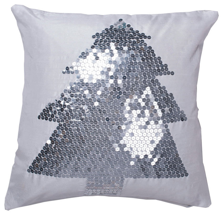 Vickerman QTx17371 Decorative 18"x18" Sequin Tree Pillow