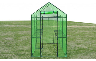 vidaXL Greenhouse Grow House Green House for Outdoor Plant Growing Steel XL