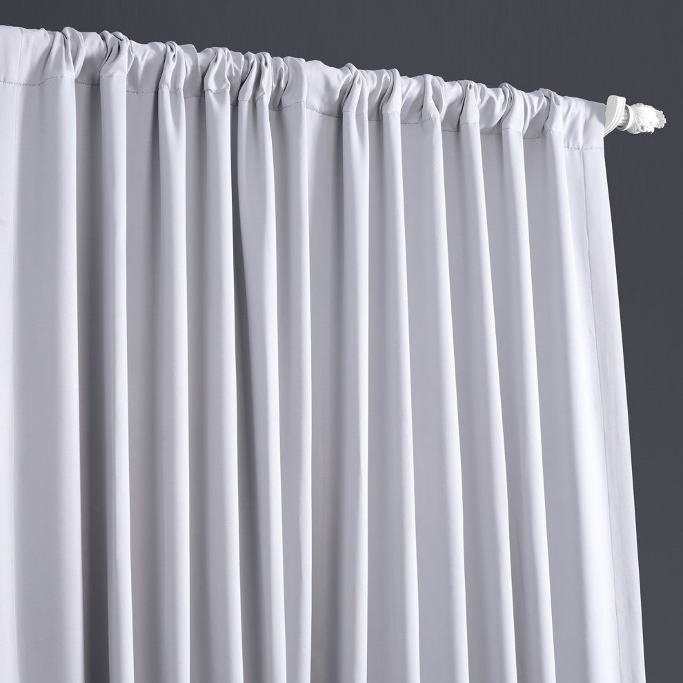 Fog Gray Extrawide Room Darkening Curtain, 100"x108"