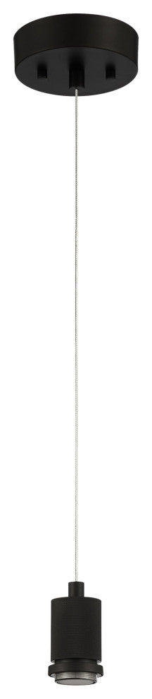 Access Lighting 63142LEDD/CLR Port Nine 8"W LED Mini Pendant - Matte Black