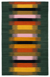 Safavieh Dhurries Collection DHU642 Rug, Brown/Yellow, 3'x5'